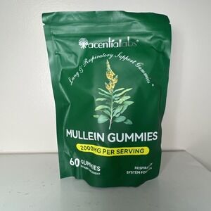 Mullein Gummies,Daily Respiratory Health Gummies 2000mg Mullein Leaf herb Extrac